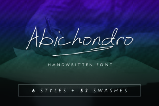 Abichondro Script for Editorial Design and Creative Branding