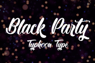 Black Party: A Bubbly Script Font for Handmade Crafters and Designers