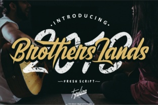 Brother Lands: A Script Font for Creative Campaigns