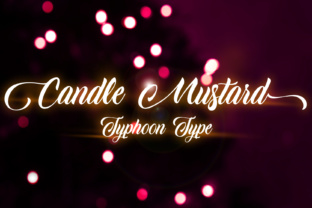 Candle Mustard: A Script Font That Elevates Handmade Design