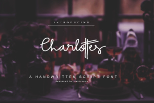 Charlottes: A Script Handwritten Font for Creative Product Design