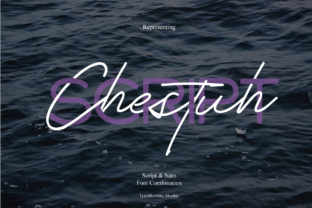 Chestuh Duo: A Script and Sans Serif Font Pair for Editorial Design