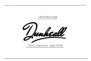 Dunheall: A Rounded Signature Font for Creative Branding