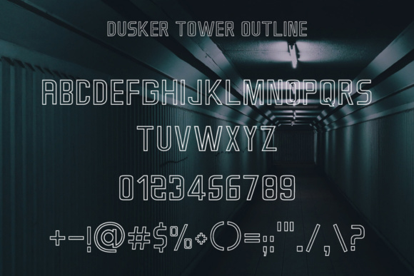 Dusker Tower Outline for Digital Campaigns and Branding