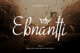 Ebnantti Script for Editorial Design and Creative Branding