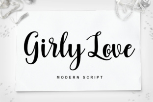 Girly Love Script Font for Creative Designers