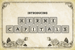 Herne Capitals: A Decorative Font for Editorial Design and Branding
