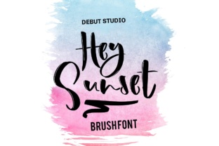 Hey Sunset: A Script Handwritten Font for Creative Makers