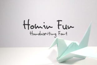 Homin Fun: A Script Handwritten Font for Creative Makers