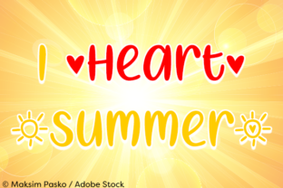 I Heart Summer Font Review
