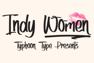 Indy Women: A Script Handwritten Font for Creative Crafters and Designers