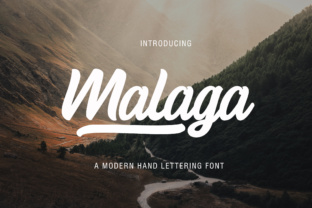 Malaga: A Versatile Script Font for Editorial Design and Branding