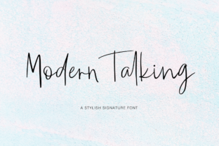 Modern Talking: A Script Handwritten Font for Creative Branding