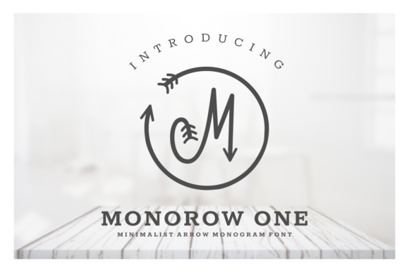 Monorow: A Script Handwritten Font for Editorial Design