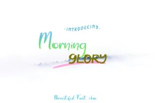Morning Glory: A Script Font That Breathes Life into Handmade Creations