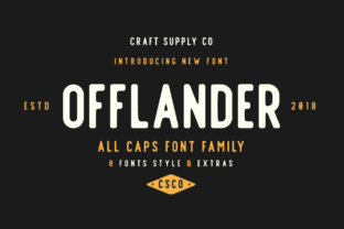 Offlander Family: A Bold Sans Serif for Editorial Design
