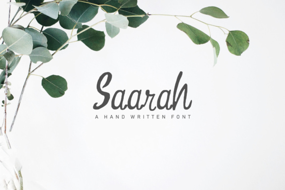 Saarah: A Script Font for Elegant Web Design