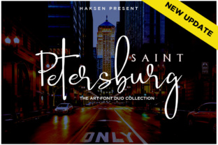 Saint Petersburg Duo: A Script Font for Creative Crafters and Printables