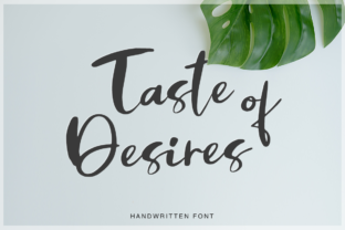 Taste of Desires Script Font for Handmade Creators